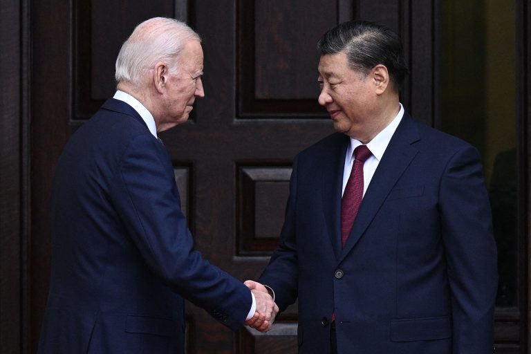 Biden, Xi shake hands at first meeting for a year