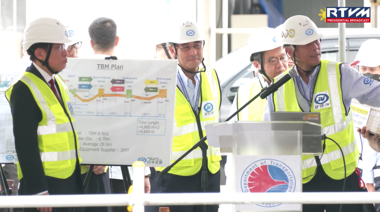 Japanese PM Kishida visits Metro Manila Subway construction