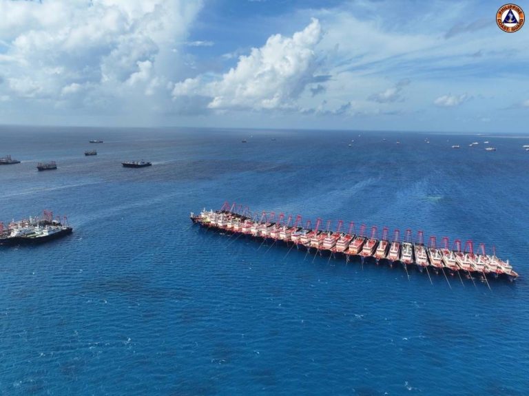 Philippines says more than 135 Chinese boats ‘swarming’ reef off its coast