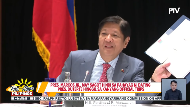 PBBM on his foreign trips: ‘We don’t make pasyal’