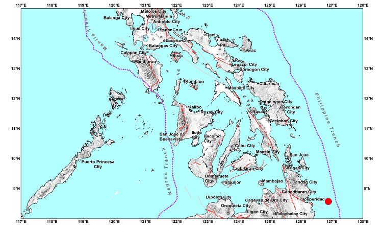 Magnitude 5.1 quake jolts Surigao del Sur