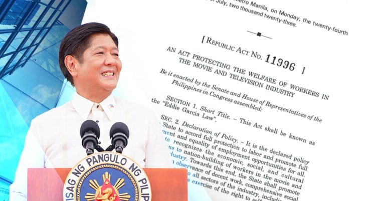 PBBM signs law to protect movie, TV workers