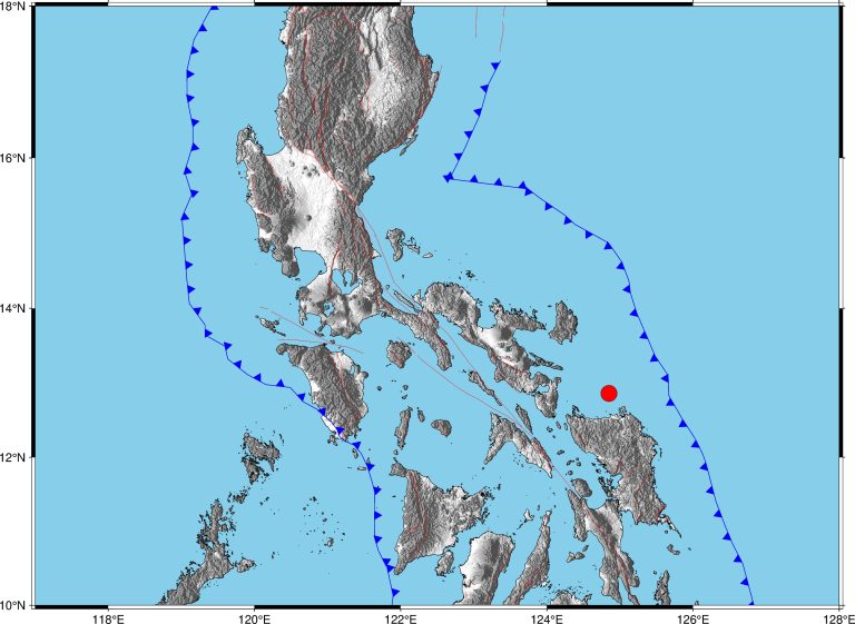 Magnitude 5.7 quake jolts Northern Samar