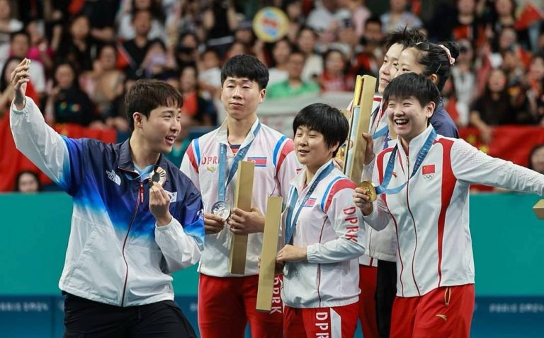 Ping pong diplomacy? North, South Korean athletes share rare Olympic selfie