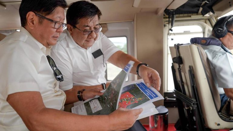 PBBM inspects typhoon-hit areas in Nueva Vizcaya, grants P50-M aid