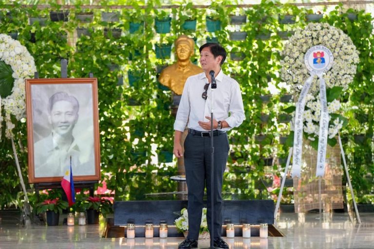 PBBM honors late father; no comment on VP Sara