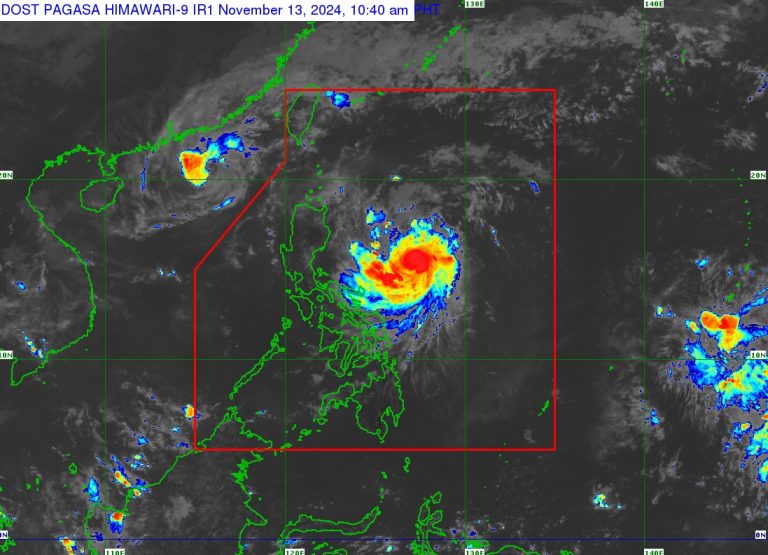 PAGASA raises Wind Signal No. 2 as ‘Ofel’ now a typhoon
