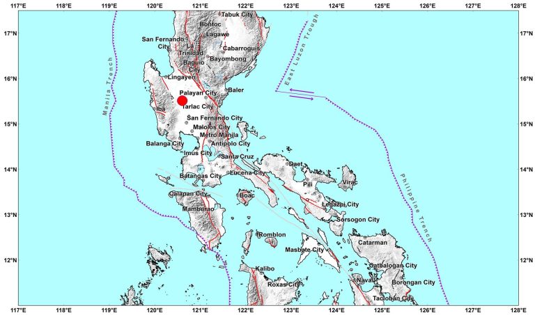 Magnitude 5.7 quake jolts Tarlac City