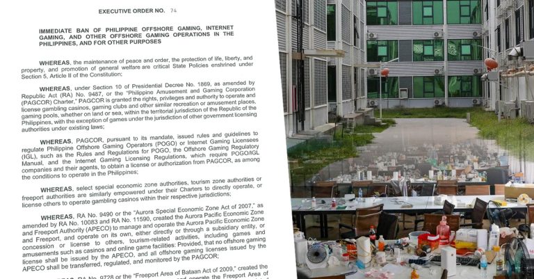 PBBM orders immediate ban of POGOs, IGLs, other offshore gaming ops