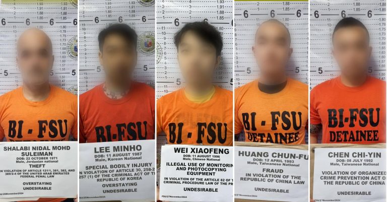 Five fugitives nabbed by BI in separate operations