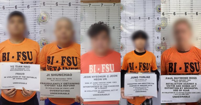 Five wanted foreigners nabbed by BI in separate operations against undesirable aliens