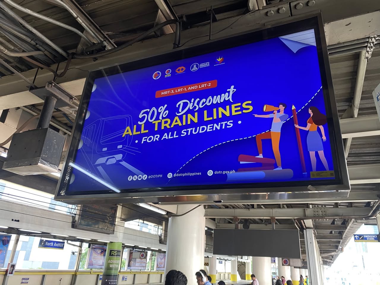 Student discount on trains now at 50% — DOTr chief