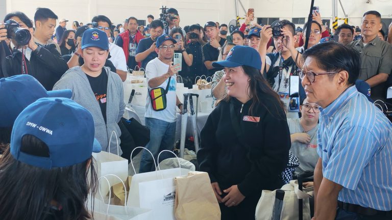 PBBM welcomes OFWs repatriated from Gulf states amid Middle East crisis