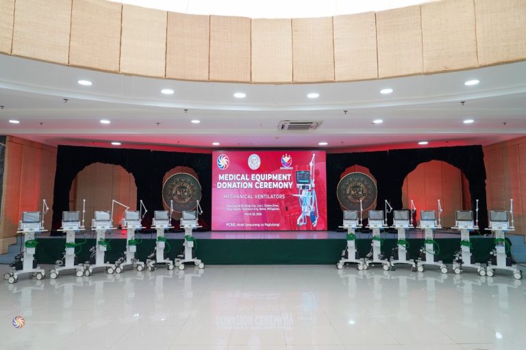 PCSO delivers 12 ventilators to 5 Bohol hospitals