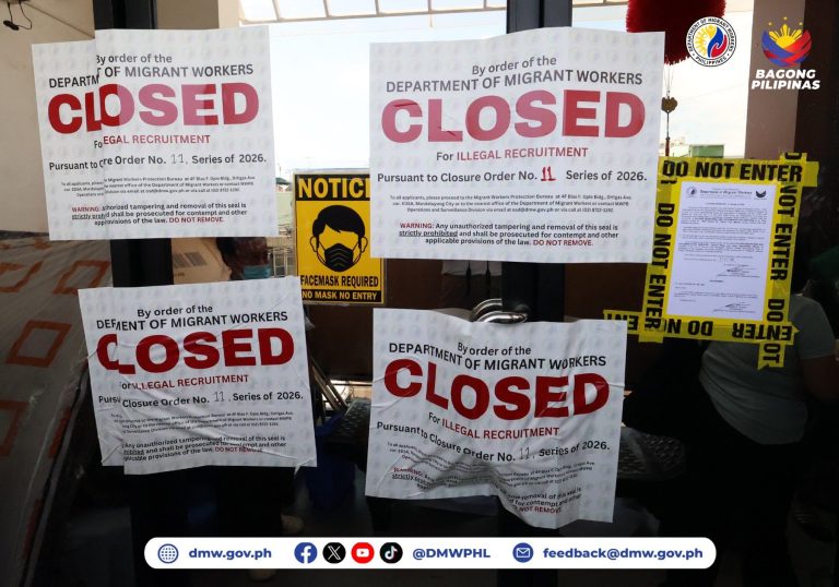 DMW shuts down alleged illegal recruitment hub in Manila