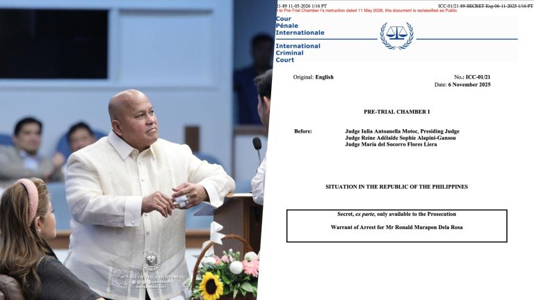 ICC confirms issuance of arrest warrant vs. Sen. dela Rosa