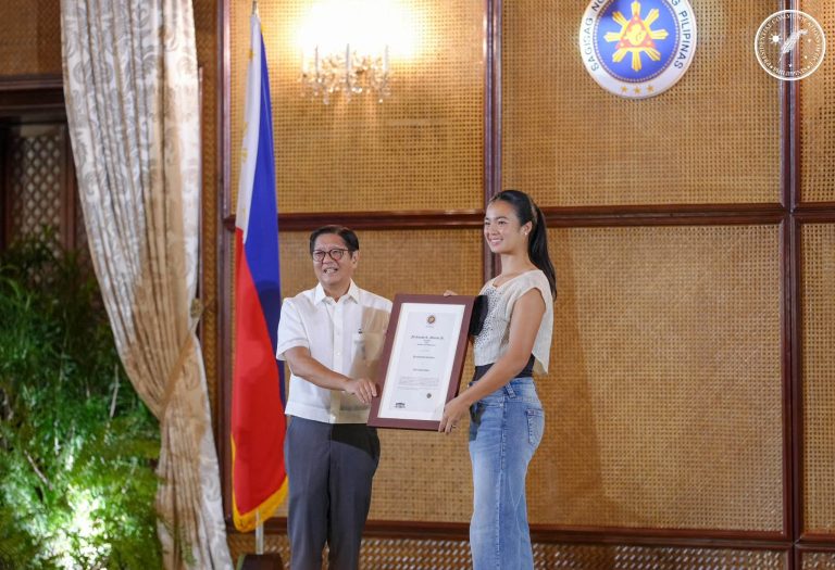PBBM fetes Eala’s indelible footprint as PH tennis champion