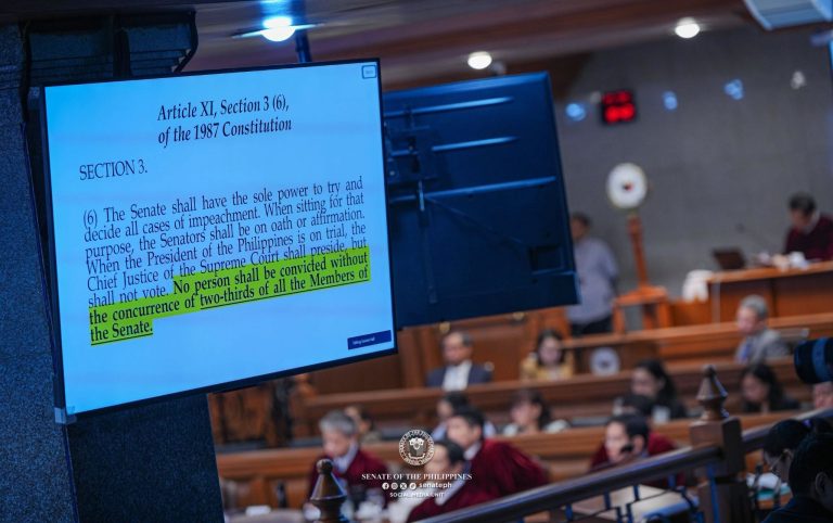 Senate court drops fixed 16-vote threshold in VP trial