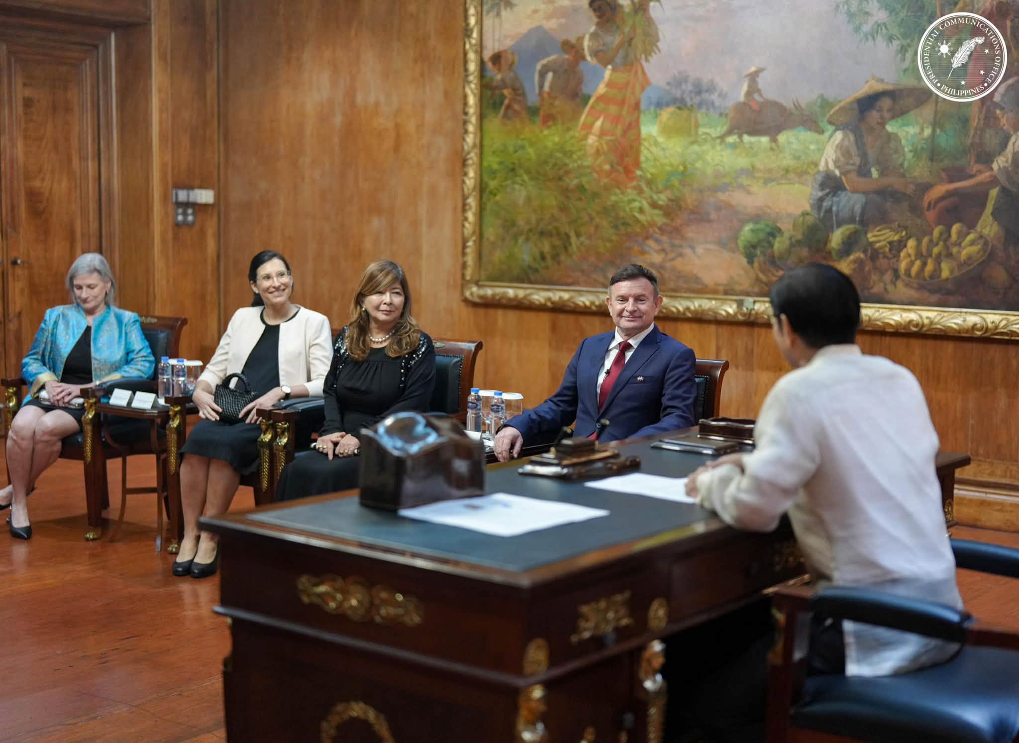 Photo: ptvnews.ph Marcos Receives Credentials of Swiss and Dutch Ambassadors